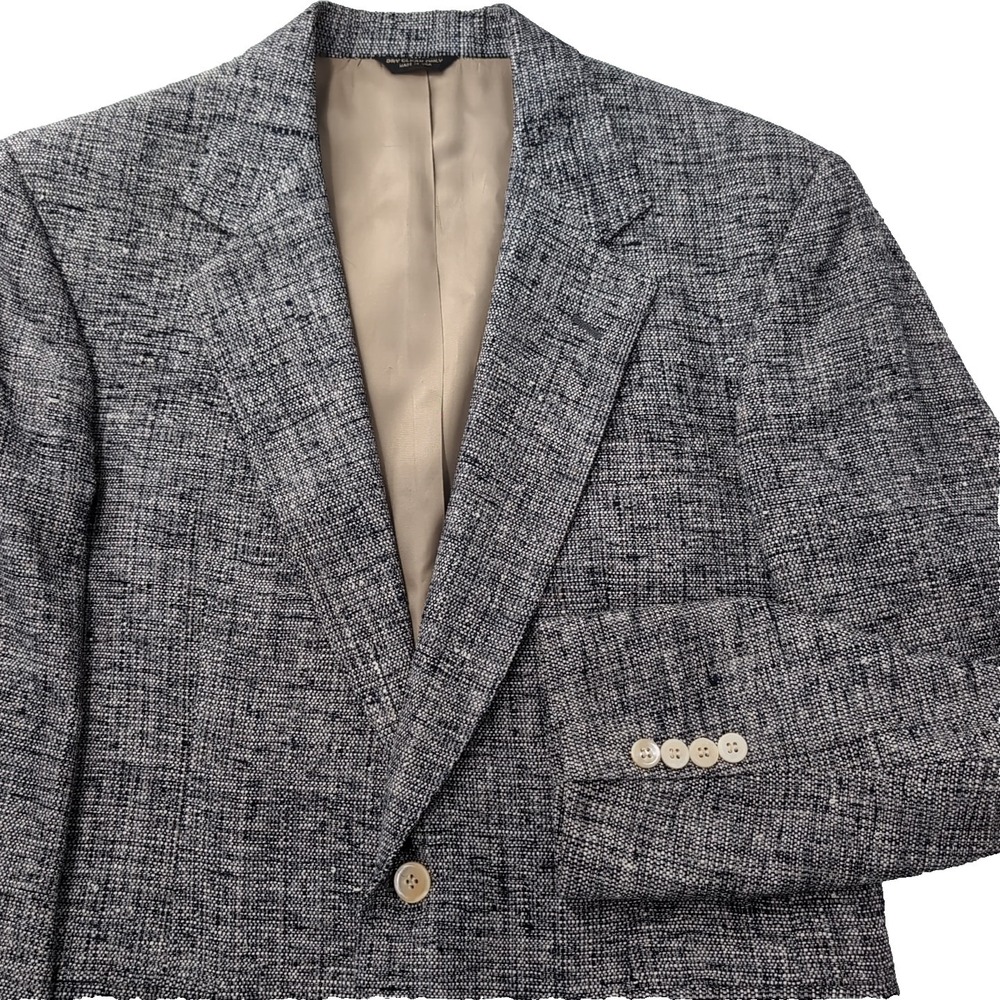 Signature Collection by Joesph Benjamin 100% Pure Silk Tweed Blazer Jacket Sport